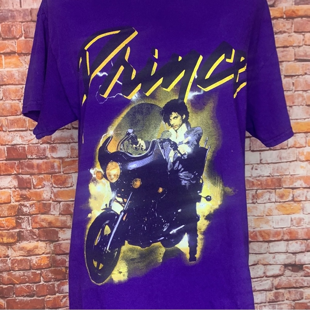 Purple Vintage Prince Purple Rain Short Sleeved Tee - Picture 3 of 5
